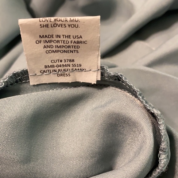 Show Me Your MuMu Caitlin Ruffle Maxi Dress NWOT - Picture 7 of 12